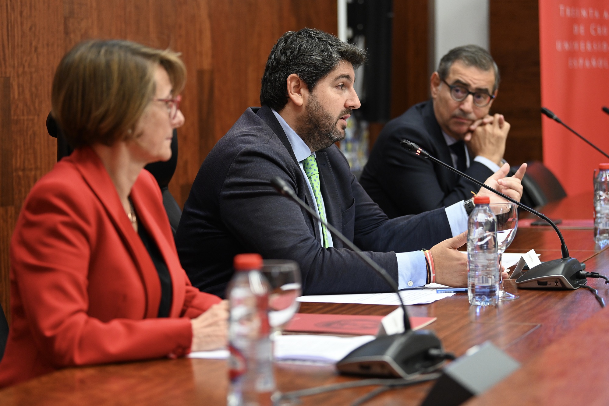 El jefe del Ejecutivo autonómico, Fernando López Miras, inaugura la Asamblea General de la Conferencia de Rectores de las Universidades Españolas...