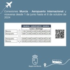 Horario autobuses Murcia - Aeropuerto Internacional