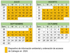 Calendario del dispositivo de información ambiental y ordenación de accesos de Calnegre