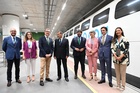 Acto de inauguración de la nueva línea de alta velocidad Madrid-Elche-Murcia operada por la compañía Ouigo