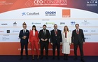 El jefe del Ejecutivo regional, Fernando López Miras, durante la inauguración del V Fórum sobre liderazgo empresarial y directivo 'CEO Congress' ...