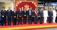 López Miras asiste a los actos de homenaje a la Bandera organizados en Alcantarilla (1)