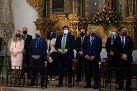 El presidente López Miras asiste a la eucaristía en honor a la Virgen de los Dolores/ 1