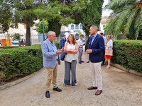 La consejera de Educación, María Isabel Campuzano, en el inicio de curso de la Formación de Adultos en el CEA Noroeste de Caravaca de la Cruz