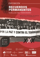 Cartel de la exposición 'Recuerdos permanentes. Huellas del terrorismo'