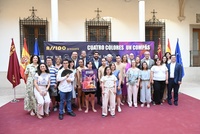 El jefe del Ejecutivo autonómico, Fernando López Miras, preside el acto de presentación del espectáculo 'Cuatro colores, un compás', en el marco ...