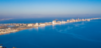 Una vista de La Manga del Mar Menor.