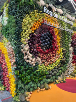 Jardín vertical del stand de la Región de Murcia en Fruit Attraction.