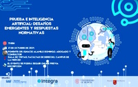 Cartel del seminario 'Prueba e Inteligencia Artificial: desafíos emergentes y respuestas normativas'