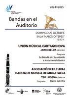 Cartel del primer concierto del ciclo 'Bandas en el Auditorio'