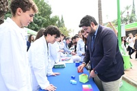 El presidente López Miras, durante la inauguración de la XXI Semana de la Ciencia y la Tecnología de la Región de Murcia 2024