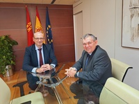 El consejero de Educación y Formación Profesional se reunió con el presidente del Consejo Escolar de la Región de Murcia