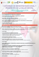 Programación del I Congreso de Bienestar Emocional y Promoción de la Salud Mental I