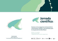 Díptico de la Jornada científica sobre el Mar Menor