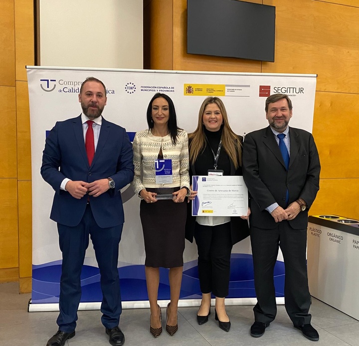 El Centro Regional de Artesanía de Murcia recibe el primer premio Sicted al servicio turístico más competitivo