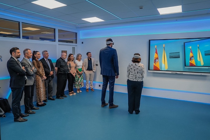 Inauguración del Aula de Realidad Virtual y Computación Espacial de la UCAM