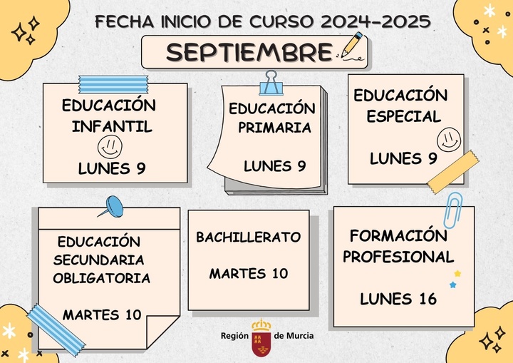 Imagen del artículo Educación publica el calendario lectivo del próximo curso escolar
