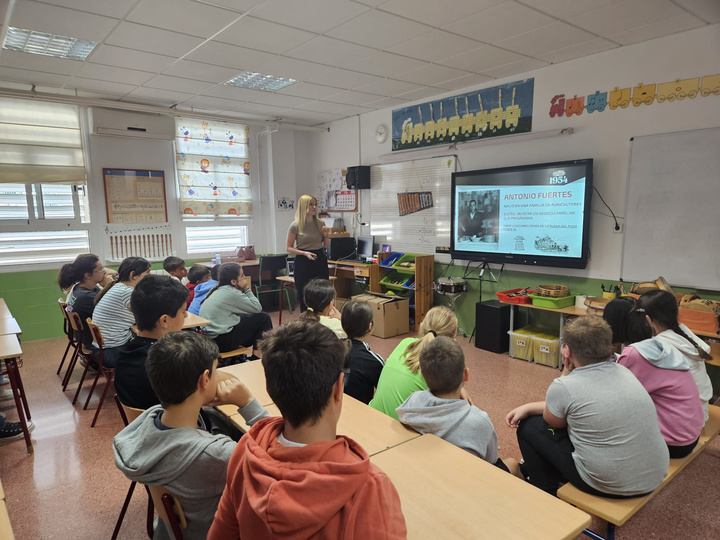 Charla del Grupo Fuertes (ElPozo) en el CEIP Ricardo Codorníu de Alhama de Murcia.