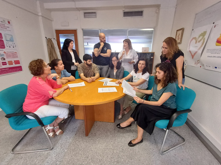 Equipo de la Unidad de Vigilancia del Servicio de Epidemiología de la Consejería de Salud que ha trabajado en la elaboración del Protocolo.