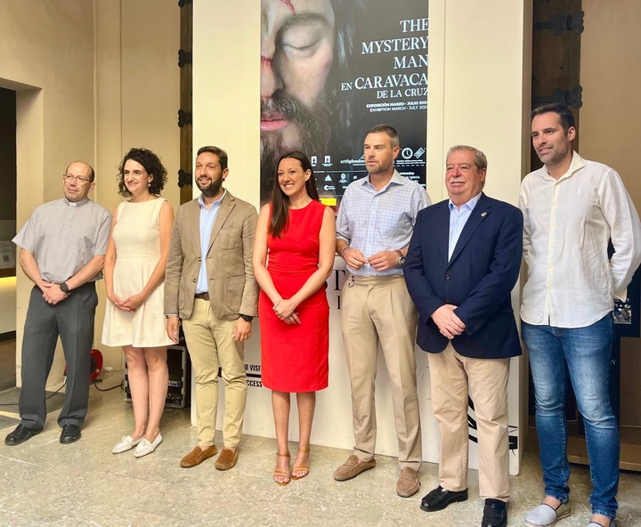 Imagen del acto presentación balance de la exposición 'The Mystery Man: El hombre de la Sábana Santa' de Caravaca de la Cruz