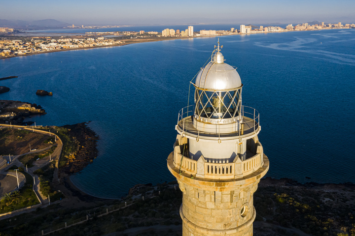 Imagen de costa desde el faro de Cabo de Palos