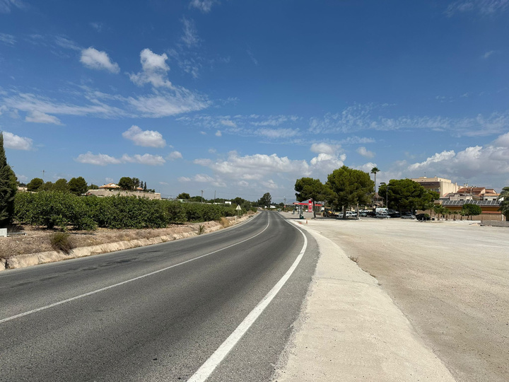 Carretera RM-423 donde se proyecta la construcción de la nueva glorieta en Fortuna