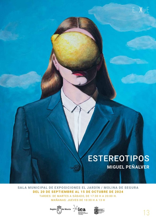 Cartel de la exposición 'Estereotipos' de Miguel Peñalver en Molina de Segura