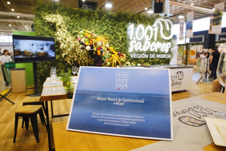 El estand de los '1.001 sabores de la Región de Murcia' gana el premio al mejor entre los institucionales en Alicante Gastronómica