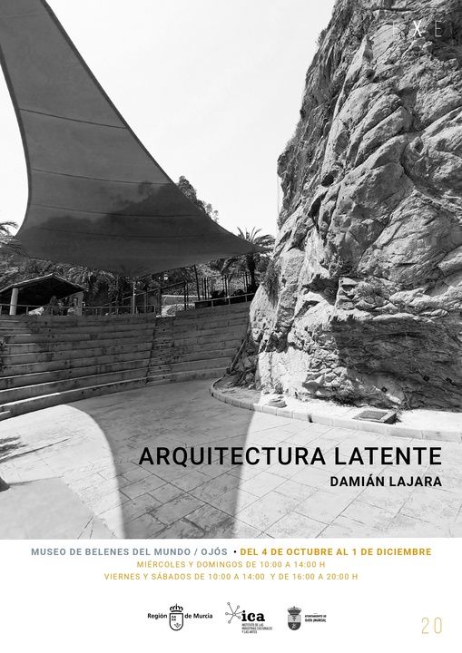 Anuncio de la muestra 'Arquitectura latente' de Damián Lajara