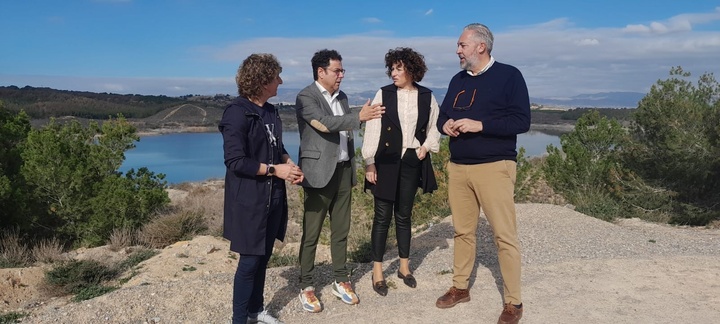 Imagen del acto de adhesión de Santomera a la Región de Murcia Film Commission realizado en el paraje de Los Ásperos