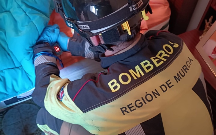 Integrante del cuerpo de bomberos de la Región de Murcia.