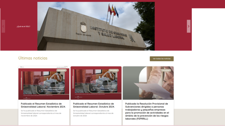 Portada nueva web ISSL