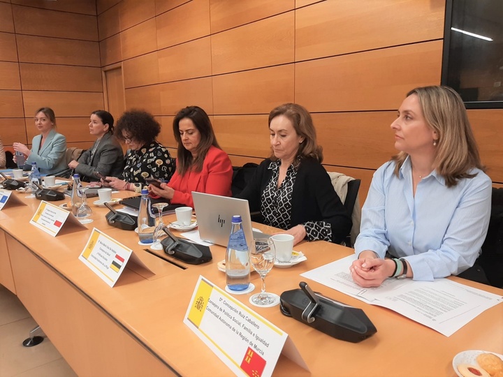 La consejera de Política Social, Familias e Igualdad, Conchita Ruiz, durante el Consejo Territorial de Servicios Sociales y del Sistema para la autonomía y atención a la Dependencia