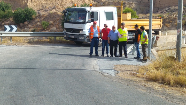 El director general de Carreteras visita la carretera RM-E5