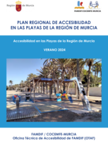 Portada de "Accesibilidad en las playas de la Región de Murcia. Verano 2024"