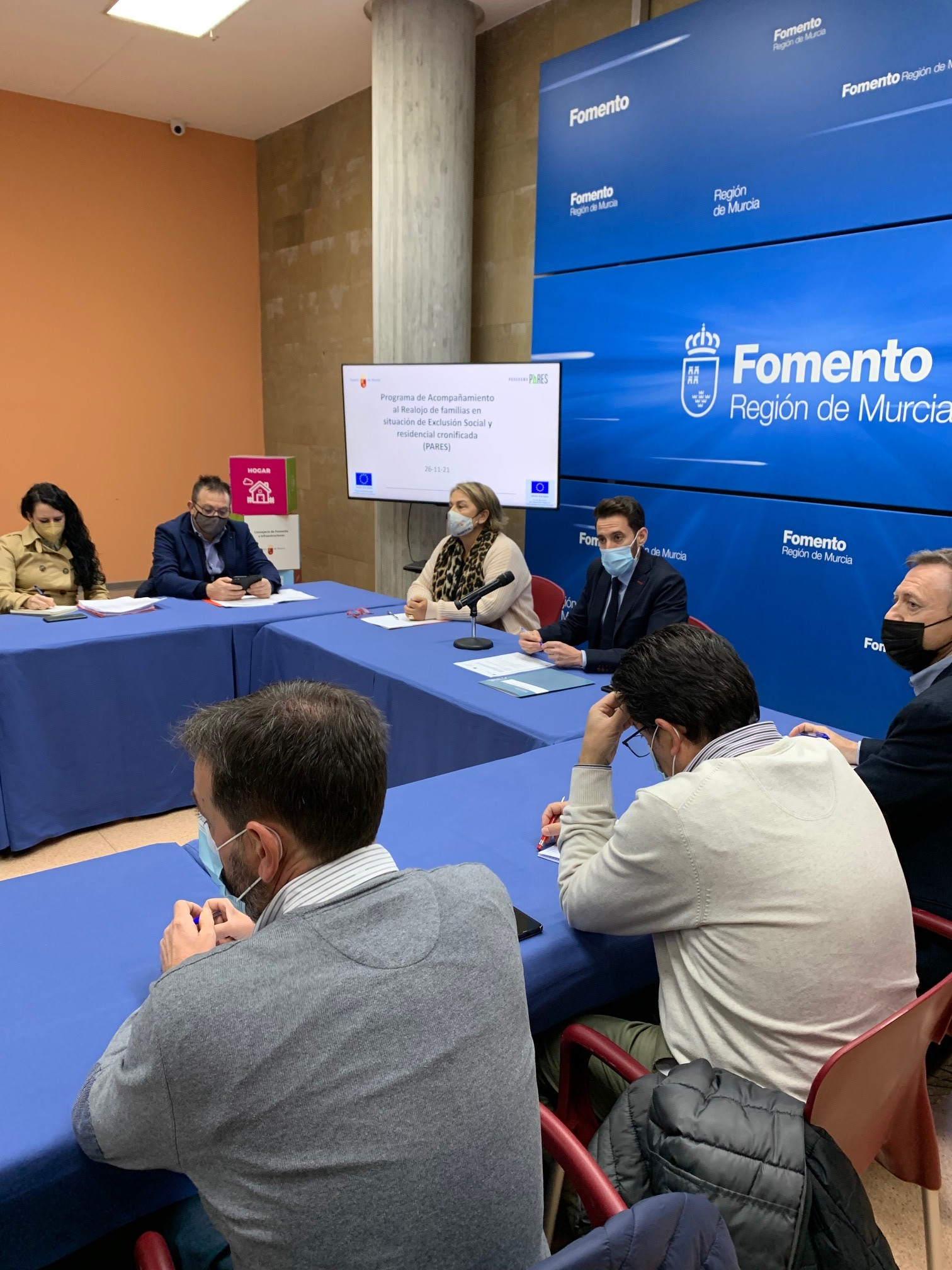 El director general de Vivienda, José Francisco Lajara, durante la última reunión de seguimiento del programa europeo para la erradicación del chabolismo celebrada el año pasado (1)