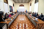 Un momento de la reunión del Comité Preparatorio de la Conferencia de Presidentes celebrada hoy en el Ministerio de Política Territorial y Memoria...