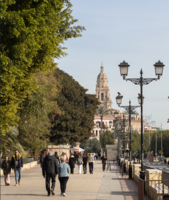 Una imagen de la ciudad de Murcia, que registrará alta ocupación durante el puente de diciembre.