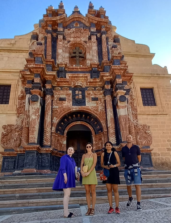 Un momento de la visita a Caravaca de la Cruz de la delegación británica.