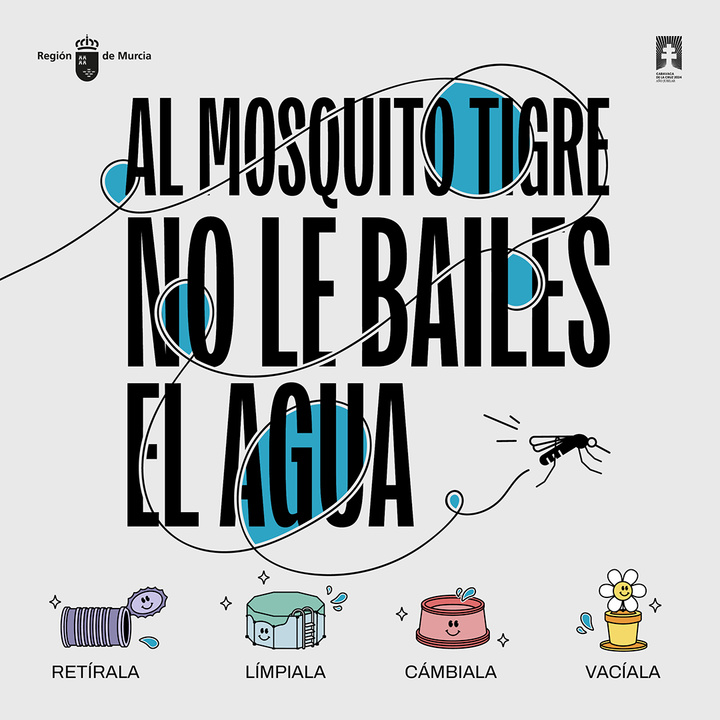 Imagen de la campaña lanzada por la Consejería de Salud contra la proliferación del mosquito tigre