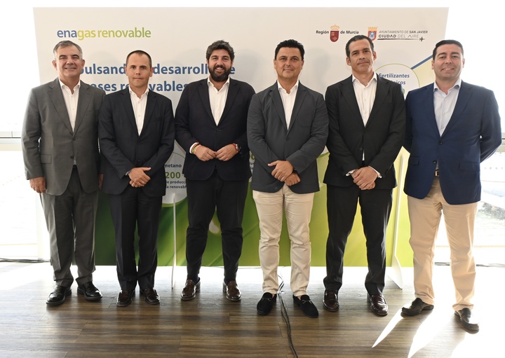 Presentación del proyecto de la empresa Enagás Renovable para la puesta en marcha de tres plantas de biometano en los municipios de San Javier, Santomera y Las Torres de Cotillas