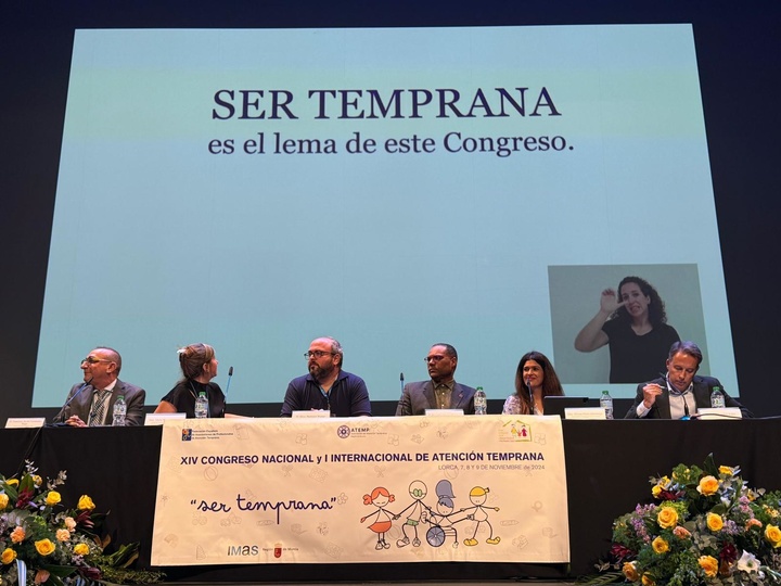 La directora general de Discapacidad, Miriam Pérez, durante su participación en el XIV Congreso Nacional y I Internacional de Atención Temprana