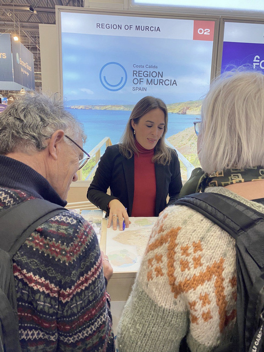 Presencia de la Región de Murcia en una de las ferias promocionales de turismo celebradas en 2024.